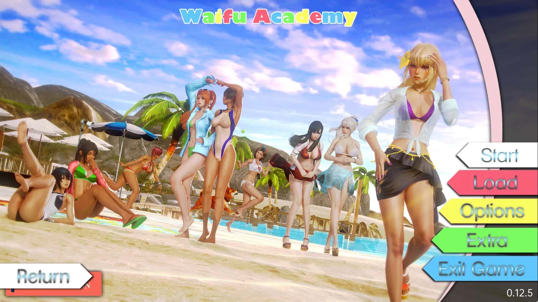 二次元老婆学院插画